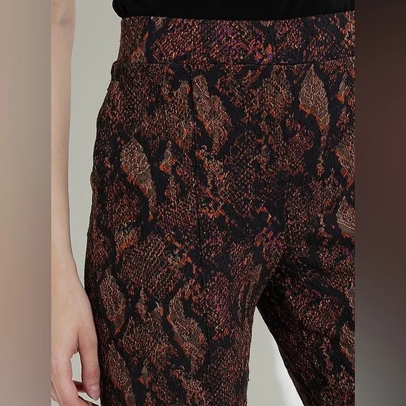 NWT🇨🇦Gorgeous JR Jacquard Snake Print Pants - Picture 3 of 15